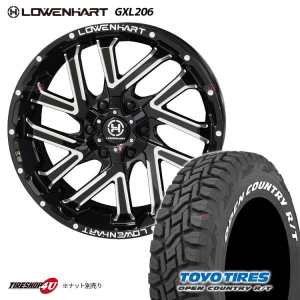 タイヤホイール4本セット Lowenhart GXL206 20x8.5J 6/139.7 +10 ...