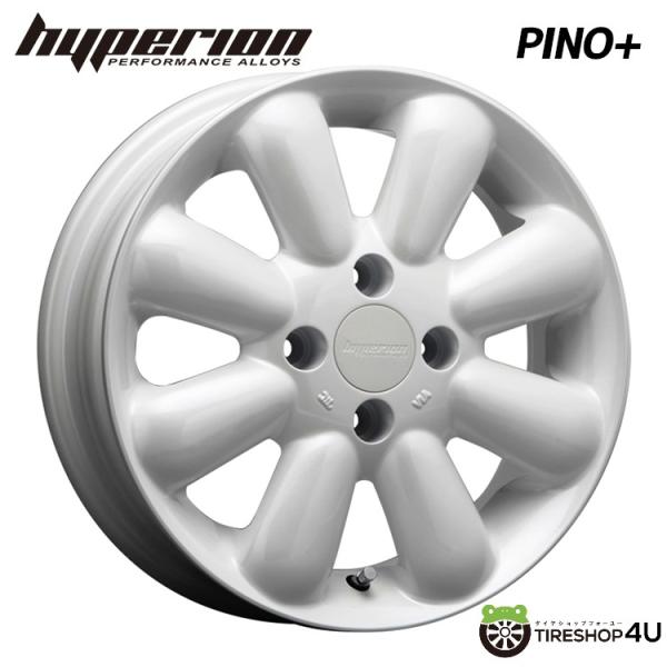 HYPERION Pino+ 14x4.5J 4/100 +43 PW パールホワイト 新品ホイール...
