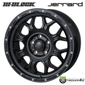 4本購入で送料無料 MONZA JAPAN HI-BLOCK JERRARD 16インチ 16x5.5J 5/139.7 +22 SB/M サテンブラック/ミーリング 新品ホイール1本価格 【代引き不可】｜2tireshop4u