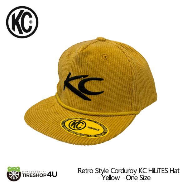 KC HiLiTES Retro Style Corduroy KC HiLiTES Hat Yel...