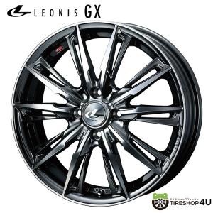 WEDS（ウェッズ） LEONIS GX 20x8.5J 5/114.3 +35 BK/SC(RED) ブラック