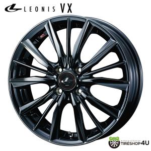 Weds LEONIS VX 17インチ 7J+47 PCD100 5穴 4本 WEDS（ウェッズ） LEONIS VX 17x7.0J 5/100 +47 BKMC ブラックミラー