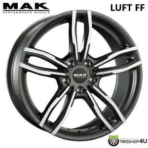  18インチ MAK LUFT FF 18x8J 112 5H +57 4本購入で送料無料 MAK LUFT FF 18x8.0J 5/120 +30 ガンメタリック