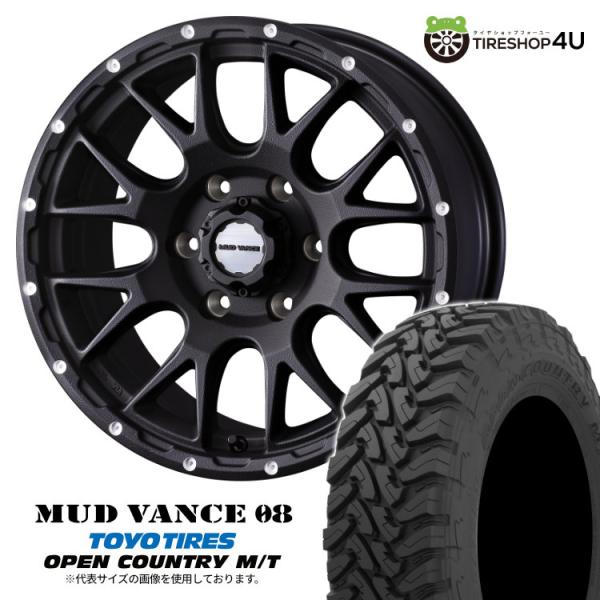 タイヤホイール4本セット MUD VANCE 08 17x8.5J 6/139.7 +0 FB TO...