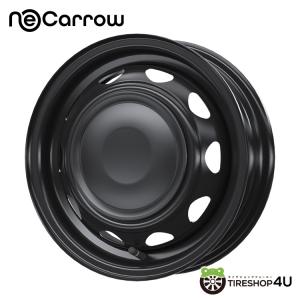 NeoCarrow ネオキャロ 12x3.50B 4/100 +34 セミマットブラック/セミマットブラックキャップ 軽自動車専用の商品画像