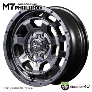 4本購入で送料無料 NITRO POWER M7 PHALANX 16x6.5J 6/139.7 +38 バレルブラック 新品ホイール1本価格 【代引き不可】