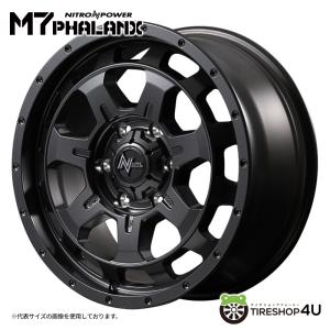 4本購入で送料無料 NITRO POWER M7 PHALANX 17x7.5J 6/139.7 +45 バレルブラック 新品ホイール1本価格 【代引き不可】