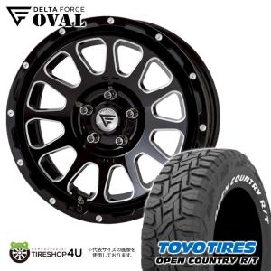 タイヤホイール4本セット DELTA FORCE OVAL 16x7.0J 5/114.3 +35 BSM TOYO OPEN COUNTRY R/T 235/70R16 WL RAV4 デリカD5 MC後 ホワイトレター｜2tireshop4u