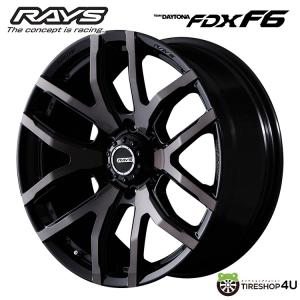 RAYS TEAM DAYTONA FDX F6 17x8.0J 6/139.7 +20 KZ クリアブラックの商品画像