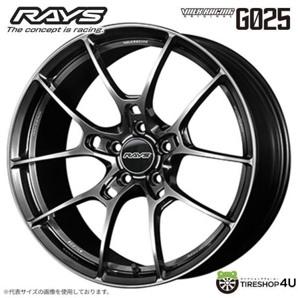 RAYS VOLK RACING G025 18x8.0J 5/114.3 +45 HK シャイニン...