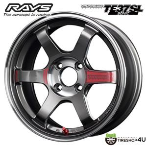 RAYS VOLK RACING TE37 SONIC SL 15x6.0J 4/100 +41 PG プレスドグラファイト 新品ホイール1本価格 【代引き不可】｜2tireshop4u