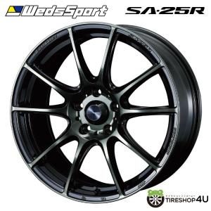 Weds Sport SA-25R SA25R 17インチ 17x7.5J 5/100 +48 WBC ウォースブラッククリアーの商品画像