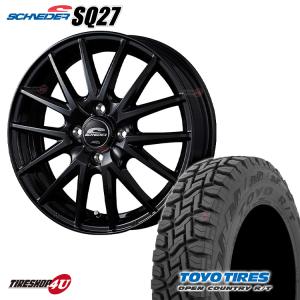 タイヤホイール4本セット SCHNEDER SQ27 12x4.0J 4/100 +42 MBK TOYO OPEN COUNTRY R/T 145/80R12 80/78N LT｜2tireshop4u