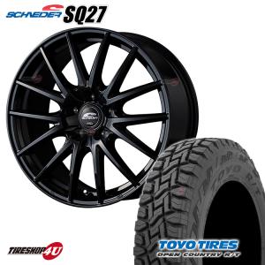 タイヤホイール4本セット SCHNEDER SQ27 17x7.0J 5/114.3 +38 MBK TOYO OPEN COUNTRY R/T 225/65R17 102Q｜2tireshop4u