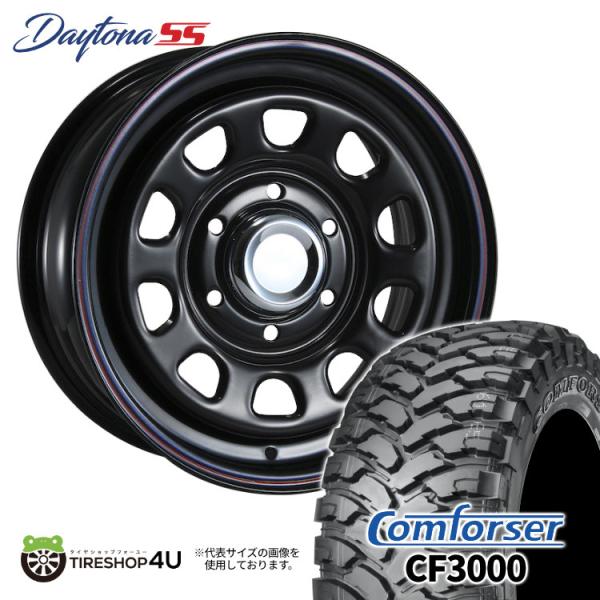 タイヤホイール4本セット DAYTONA SS 15x6.5J 6/139.7 +40 BLACK ...