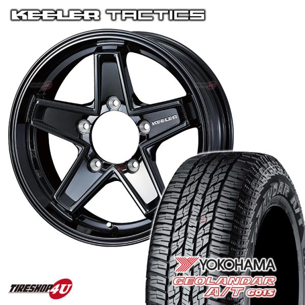 タイヤホイール4本セット KEELER TACTICS 16x5.5J 5/139.7 +22 GB...