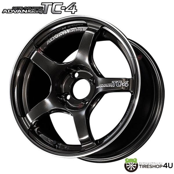 4本購入で送料無料 ADVAN Racing TC-4 15x8.0J 4/100 +35 BGR ...