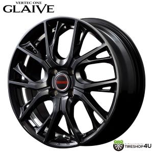 4本購入で送料無料 VERTEC ONE GLAIVE 15x5.5J 4/100 +43 DBKRE ダイヤモンドブラック/リムエッジ&アンダーカットDC 新品ホイール1本価格 【代引き不可】｜2tireshop4u