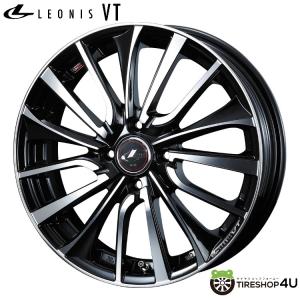 LEONIS VT 14インチ 14x4.5J 4/100 +45 PBMC パールブラックミラーカットの商品画像