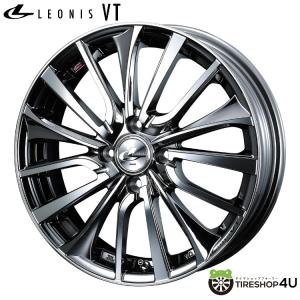 LEONIS VT 16インチ 16x6.0J 4/100 +50 BMCMC ブラックメタルコートミラーカットの商品画像