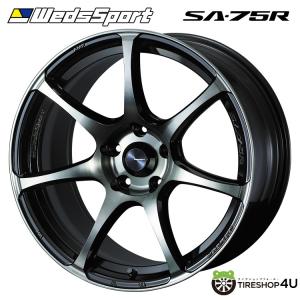 Weds Sport SA-75R SA75R 17インチ 17x7.0J 5/100 +45 WBC ウォースブラッククリアーの商品画像