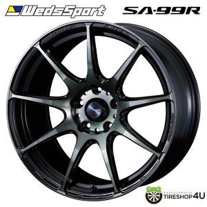 Weds Sport SA-99R SA99R 18インチ 18x8.5J 5/100 +45 WBC ウォースブラッククリアーの商品画像