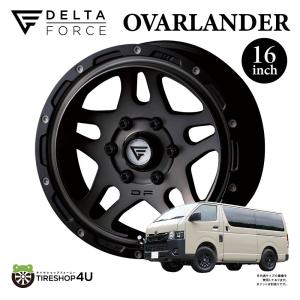 デルタフォース オーバル マッドスターハイエース 4本セット DELTA FORCE 4本セット OVAL デルタフォース オーバル 16x7.0J 6