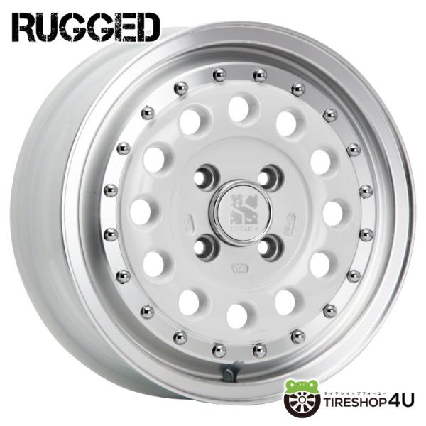 XTREME-J RUGGED 14x5.0J 5/114.3 +48 WHP ホワイトポリッシュ ...