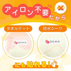 名前シール 特大 アイロン不要 布用 洋服 お...の詳細画像4