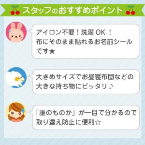 名前シール 特大 アイロン不要 布用 洋服 お...の詳細画像5