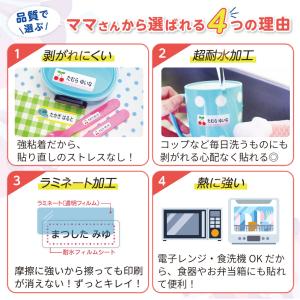 名前シール 防水 入園 入学 小学校 耐水 耐...の詳細画像4