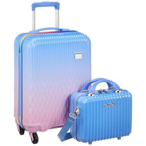 [シフレ] ハードジッパースーツケース LUNALUX (ルナルクス) LUN2116-48 小型 Sサイズ 機内持ち込み可 32L 48 cm 2.8kg ブルー/ピンクの商品画像