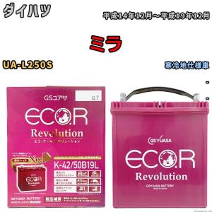 バッテリー GS ユアサ ダイハツ ミラ UA-L250S - ERK4250B19L｜3-link