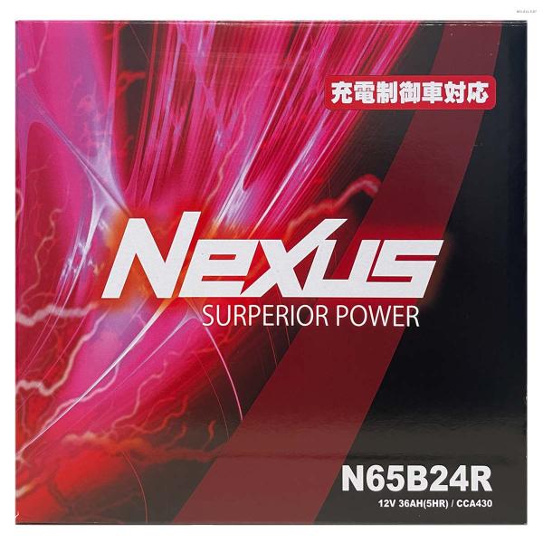 バッテリー NEXUS N65B24R B24R タイプ互換品 バッテリー 自動車用 正規品 長期保...