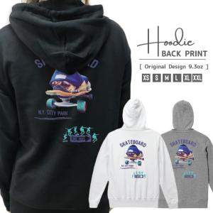 パーカー メンズ レディース スウェット プルオーバー バックプリント
