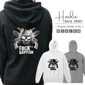 パーカー メンズ レディース スウェット プルオーバー バックプリント