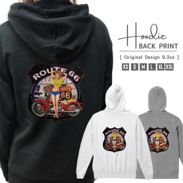 パーカー メンズ レディース スウェット プルオーバー バックプリント おしゃれ ルート66 セクシ...