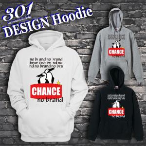 パーカー メンズ プルオーバー フード付き ストリート ブランド NO BRAND CHANCE チャンス NO COMMENT PARIS チャムス パロディ