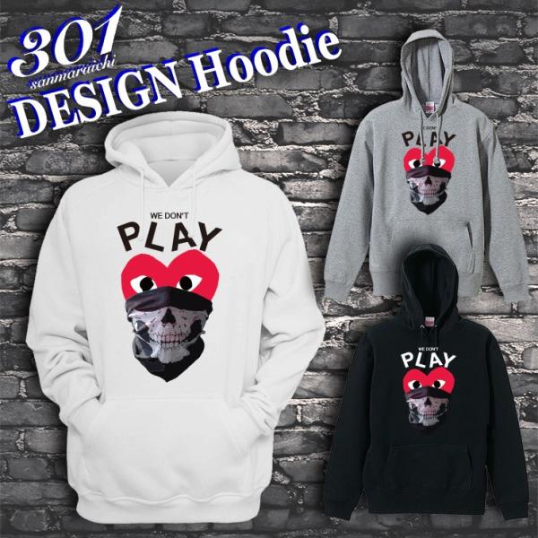 パーカー メンズ プルオーバー フード付き ストリート ブランド WE DON'T PLAY Com...