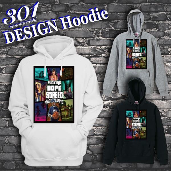 パーカー メンズ プルオーバー フード付き ストリート ブランド gta game cool hip...