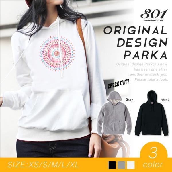パーカー レディース 長袖 ブランド ゆったり 大きめ フード付き プルオーバー エスニック ネイテ...