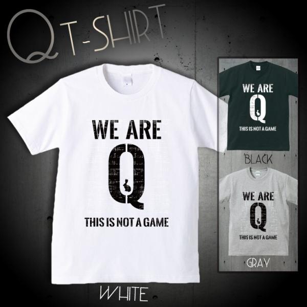 Tシャツ メンズ 半袖 ユニセックス Q ANON アノン トランプ 政権 アメリカ 組織 陰謀論 ...