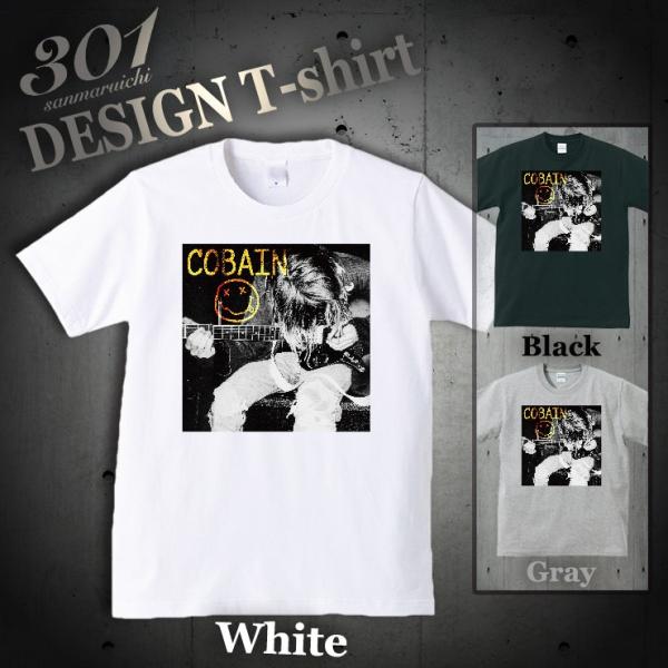 Tシャツ メンズ 半袖 ブランド ユニセックス COBAIN カート・コバーン ロック ニルヴァーナ...