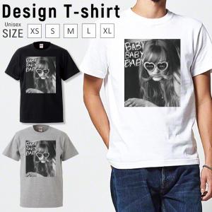 Tシャツ メンズ 半袖 ブランド ユニセックス モノクロ フォトプリント