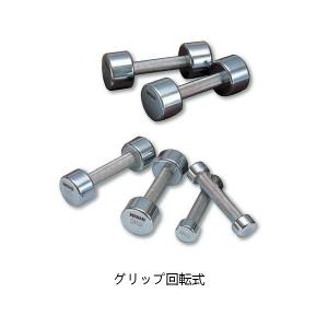 NISHI ニシ・スポーツユニットダンベル グリップ回転式 9ｋｇ ×２個セット T2909｜311018