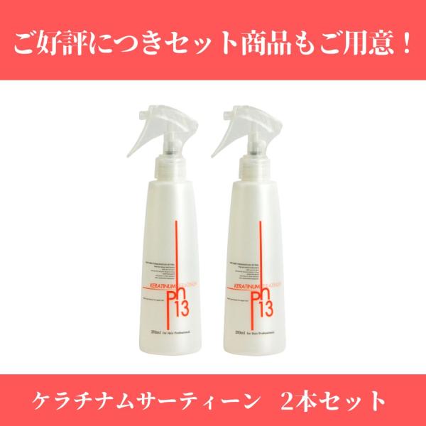 洗い流さないトリートメント ケラチナムサーティーンプロ 250ml 2本セット トリートメント 美容...