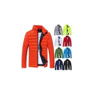 最安値　秋冬メンズ用ダウンジャケット　カジュアル 綿入り　薄い 軽量 ビジネス　スポーツ ジャケット 中綿　ジップアップ9色選択