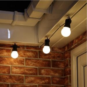 大人気！5cm球 6m 20灯 裸電球ホワイトタイプ LEDストリングライト