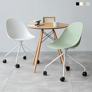 デスクチェア おしゃれ 北欧 キャスター 疲れない 肘なし ワークチェア シェルタイプ ブラック オフィスチェア パソコンチェア テレワーク 在宅ワーク MTS-199