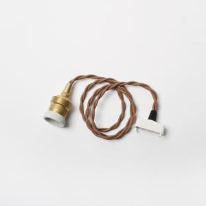 Edison Bulb Brown Cord 100cm エジソンバルブ ブラウンコード